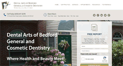 Desktop Screenshot of dentalartsofbedford.com